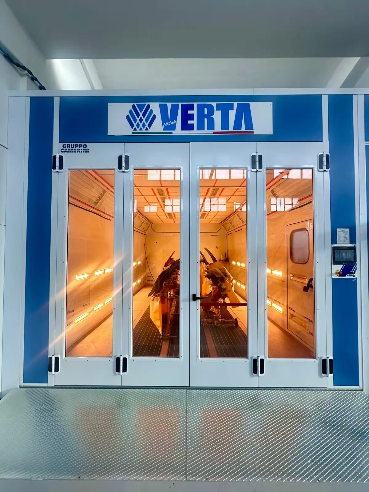 Industrial heating equipment for process energy auditing industrial process heater inspected during an energy audit