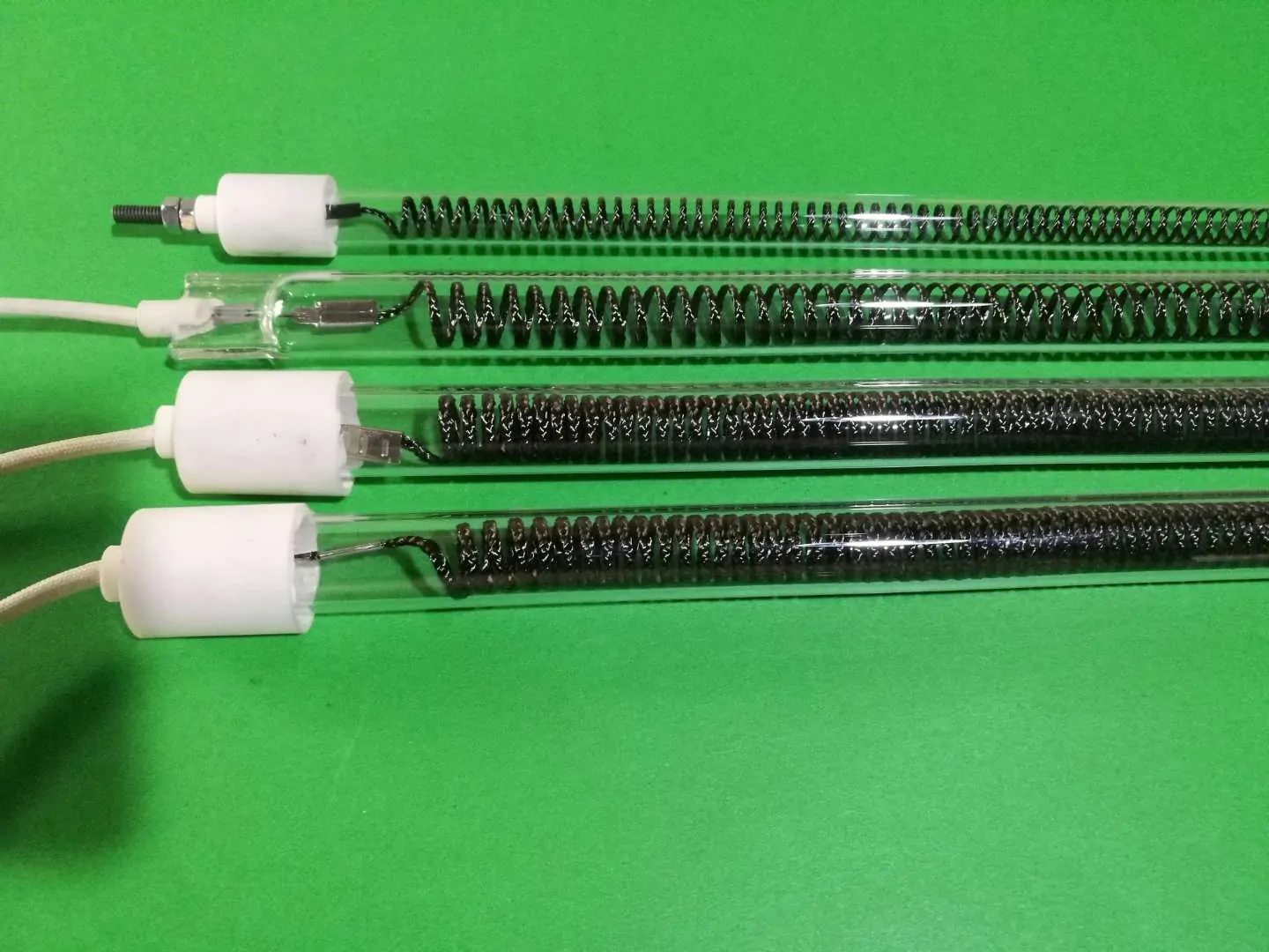 Industrial infrared lamps used in a process-heating installation industrial infrared lamp installation for process suitability review